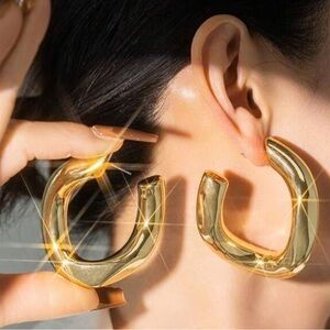Elegant Gold Hoop Earrings